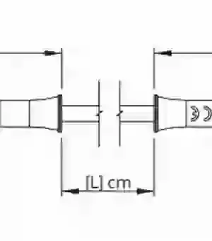 2033 25A Silicone Patch Lead Dimensions